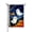 Color 2, variant on Halloween Garden Flag Cute Ghosts And Pumpkins Halloween Linen Fall Garden Flags for Outside 12x18 inch