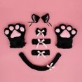 thumbnail image 2 of Disfraz de gato de peluche, accesorios para , guantes, juguetes, sombreros, pajarita, carnaval, , accesorios de disfraces, y adultos Negro Colco disfraz de gato, 2 of 6