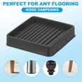 thumbnail image 6 of Uxcell Square Rubber Furniture Pads Non Slip Caster Cups Anti Skid Floor Protectors for Furniture Feet Bed Couch Chair Black 2.5"x2.5", 6 of 7