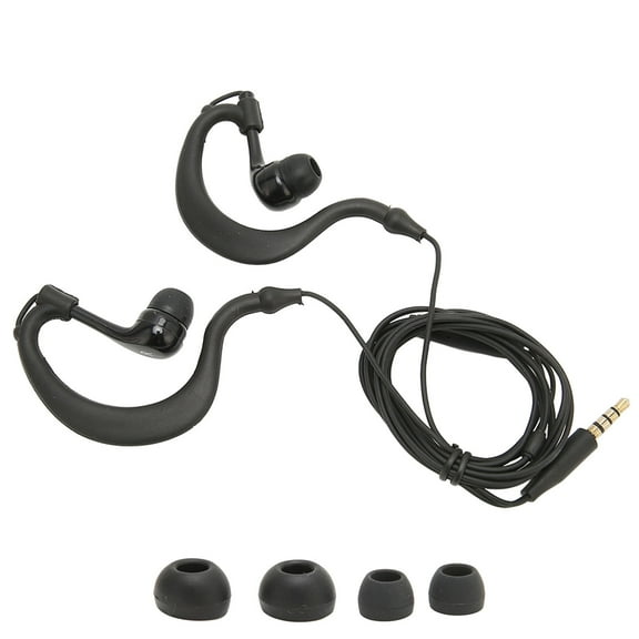Over Ear Wired Earbuds, Comfortable Professional Noise Canceling Wired Earbuds Waterproof With Ear Cover Microphone For 3.5mm Interface Devices