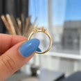 thumbnail image 4 of vylahjewellery Oval Moissanite Ring with Round Side Stones, Engagement Ring for Women, Bridal Wedding Ring, Luxury Proposal Ring, 4 of 7