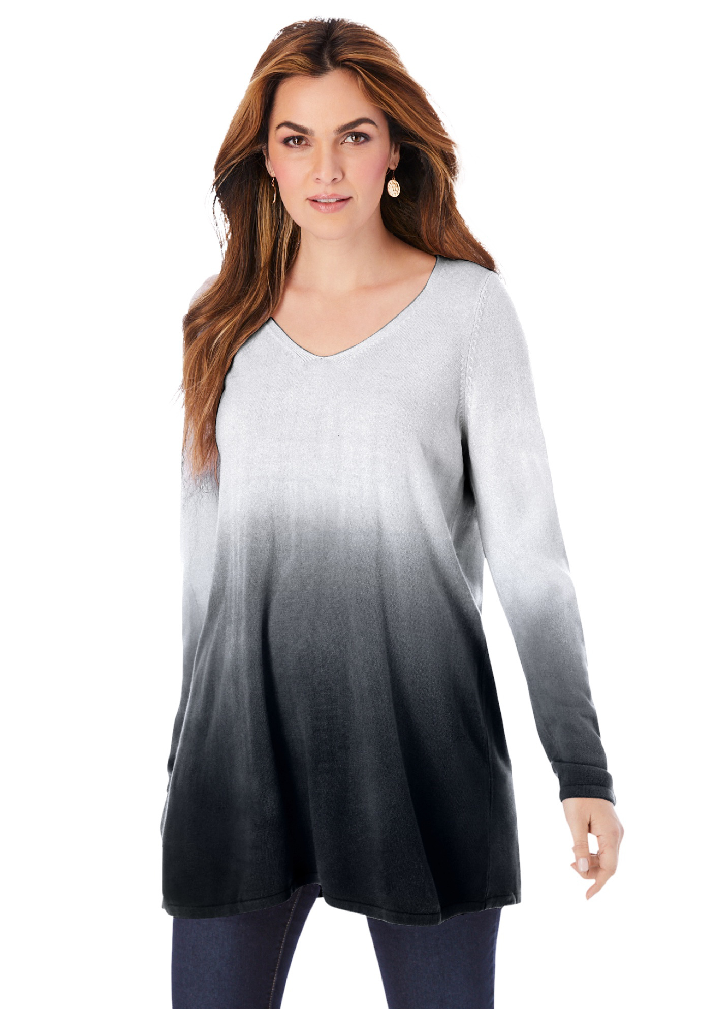 Sweater V-Neck Pullover - Walmart 