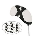thumbnail image 4 of 10Pcs Golf Club Headcover Iron Head Cover 4,5,6,7,8,9,A,x,P,S White, 4 of 6