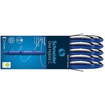 Schneider ONE Hybrid C Rollerball Pen, 0.3mm, Blue, Box of 10 (183103)