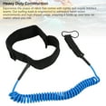thumbnail image 3 of Surfboard Leash, 10ft 7mm TPU Rope with High Strength Steel Joints for Small to Medium Waves, Adjustable Touch Fastener for Surfing, 3 of 7