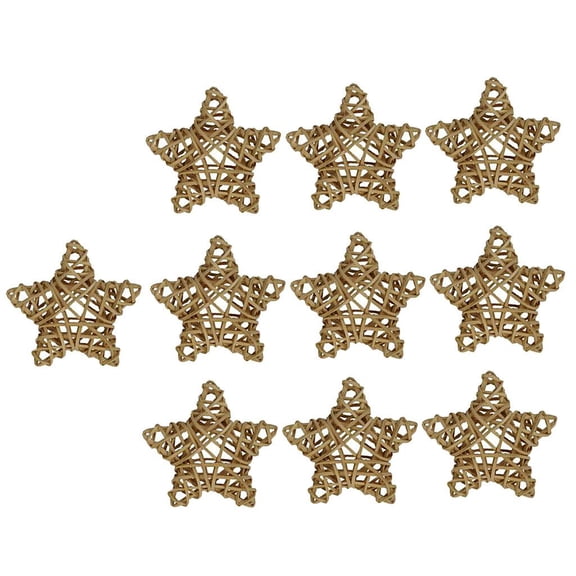 yotijay 10Pcs Natural Wicker Rattan Vine Balls Ornaments Party Decor 6cm