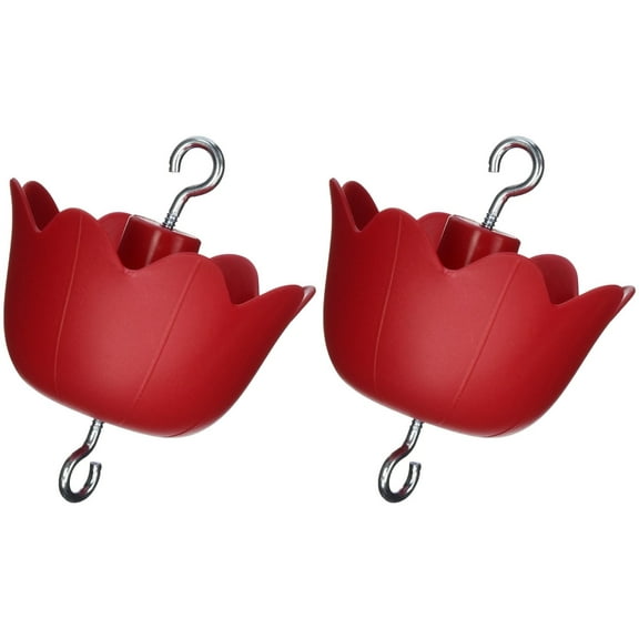 Hummers Galore MOAT 2 in. Hummingbird Feeder Insect Guard Ant Moat - Red - Case of 12