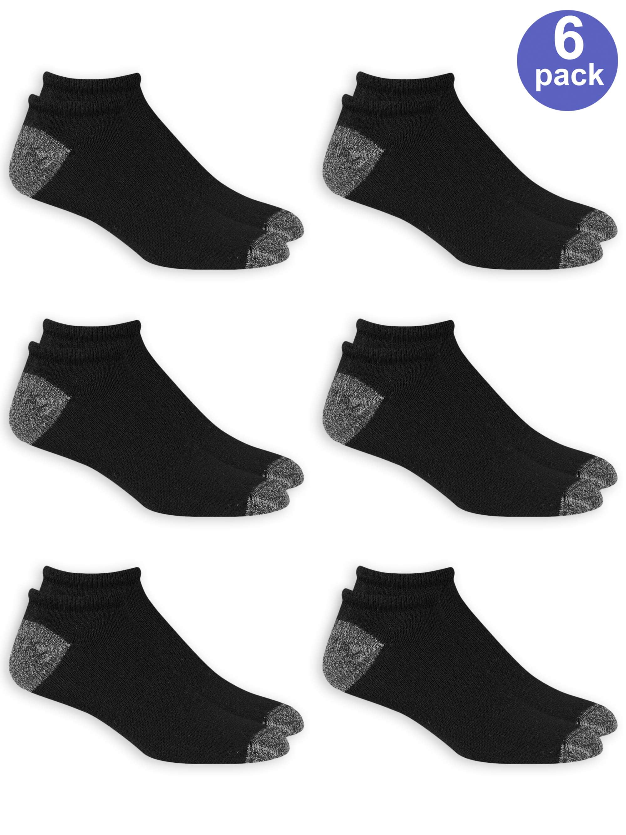 Men's No Show Socks 6 Pack