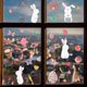 thumbnail image 3 of 2 uds decoraciones felices de Pascua YONGSHENG PVC Ventana Conejito Huevo Pegatina de pared, 3 of 5