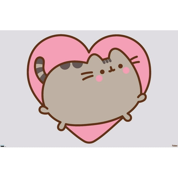 Pusheen - Heart Wall Poster, 22.375" x 34"