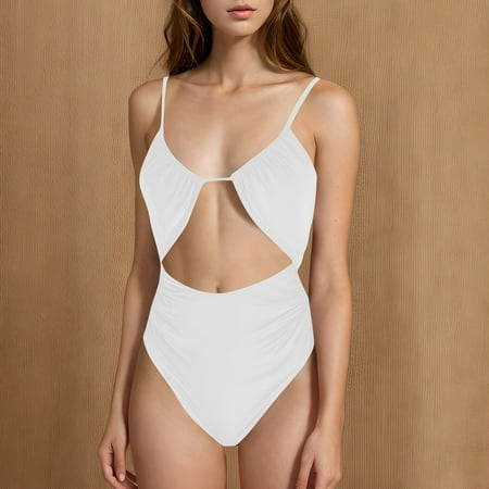 OSFVNOXV Bikini Sets for Women Summer 2025 New Trendy Swimsuit 2-Piece Bikini Swimwear Bra and High Waisted Full Coverage Bottom Clearance
