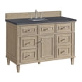 thumbnail image 2 of James Martin Vanities 424-V48-BW-3CSP Lorelai 48" Single Basin Wood Vanity Set - White, 2 of 7