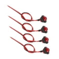 thumbnail image 1 of Luces de remolque LED para camiones Unique Bargains 12V, luces de marcador redondas de plástico impermeables rojas, 4 piezas, 1 of 7