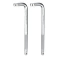 thumbnail image 1 of Uxcell 2 Pcs Barra de ruptura de enchufe 1/2" de 14" de largo, barra de extensión L de acero aleado 50BV30, herramienta para reparación de automóviles., 1 of 6