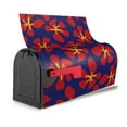 thumbnail image 3 of Gukieu Red Floral Print Magnetic Mailbox Cover, Sun-proof and Waterproof Home Yard Mailbox Cover-21x18 in, 3 of 8