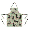 thumbnail image 2 of Rottweiler with Pioneer Flower Apron-Garden Aprons for Women with Pockets-Cotton Linen Waterproof Kitchen Cooking Gardening Aprons Adjustable for Kitchen,Cooking,BBQ and Salon 33x27 Inch, 2 of 7