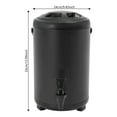 thumbnail image 6 of Stainless Steel Insulated Beverage Dispenser, 10L Capacity with 4-8 Hour Temperature Retention, Black PU Foam Construction, Ideal for Parties and Cafes, 6 of 17