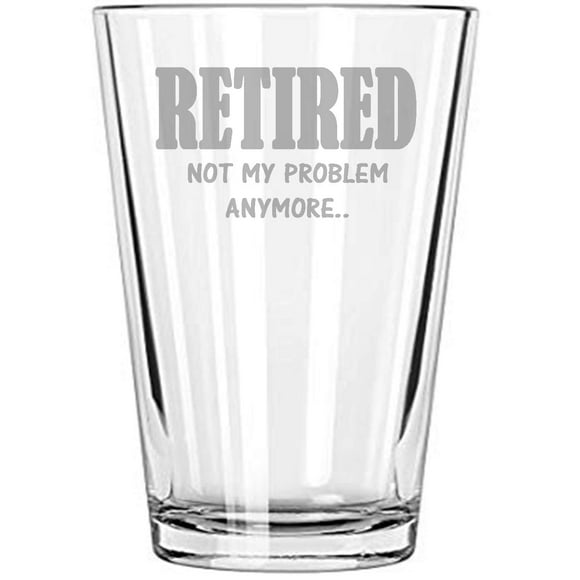 Alankathy mugs G889 Verre à Vin de Retraite Tasse à Café (16 oz Verre à Bière)
