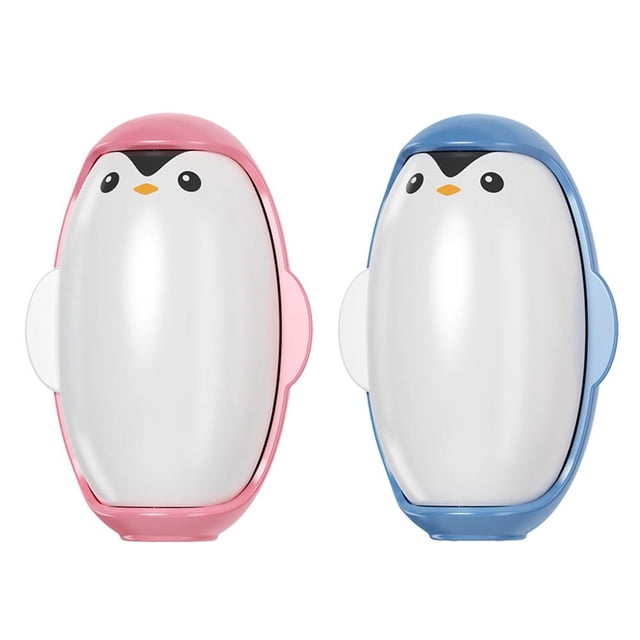 Mini Rouleau Anti-Peluches Pingouin, Rouleaux Anti-Peluches Réutilisables et Efficaces pour Poils d'Animaux, Rouleau Anti-Peluches Lavable, Rouleau Anti-Peluches Portable pour Vêtements Poils d'Animaux, Extra Collant
