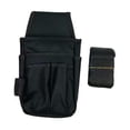 thumbnail image 1 of Bolsa organizadora para guardar herramientas en el cinturón de cintura. Bolsa para herramientas de jardín. Negro, 1 of 9