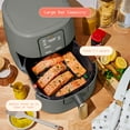 thumbnail image 6 of Beautiful 6 Qt Air Fryer with TurboCrisp Technology, EverGood Ceramic Nonstick Coating, Oyster Grey by Drew Barrymore, 6 of 15