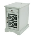 thumbnail image 2 of Wooden Chairside Table With Hidden Power Charger, Earl Gray- Saltoro Sherpi, 2 of 7