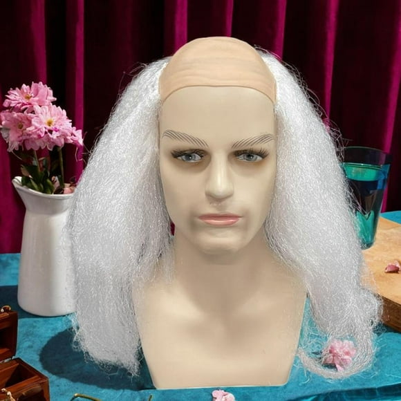 Capacitación de tapa calva Accesorio accesorio resistente al calor de calvía ​​sintética larga para de de de de