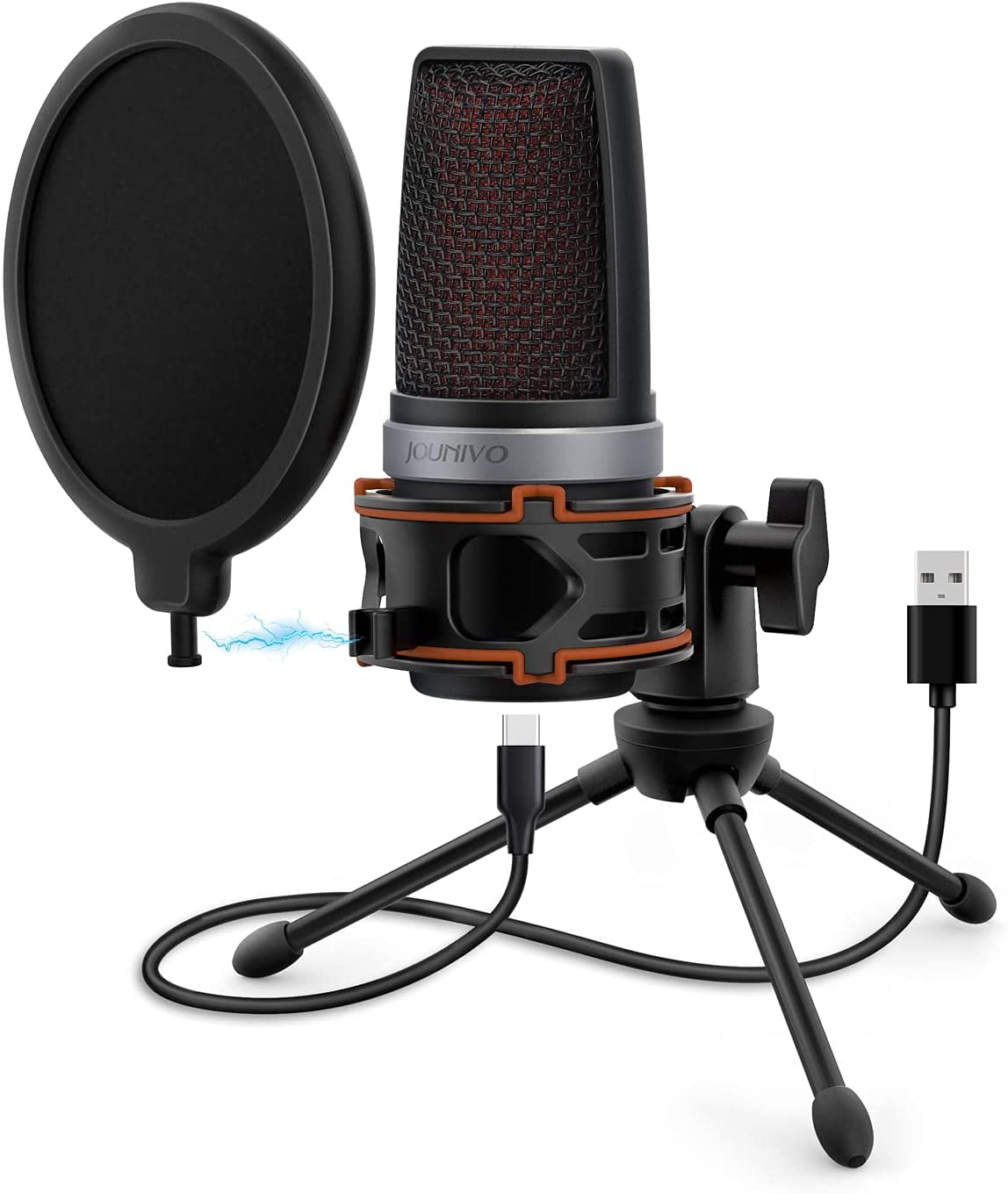 USB Microphone for Computer, Wgthhk Desktop Microphone for PC/Laptop