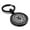 Black, variant on Stainless Steel Mythical Medusa Head Round Medallion Keychain Circle Ring
