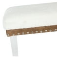 thumbnail image 5 of Jofran Brianna Modern Luxury Faux Fur Upholstered Bench with Clear Acrylic Legs, 5 of 5