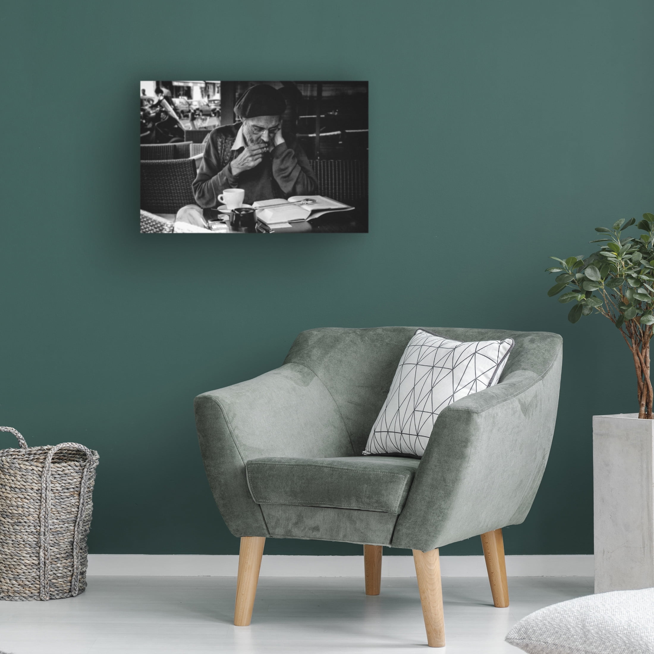Canvas Wall Art - Abilio Silveira 'All The Reading Tools' Wall Art for Living Room, Bedroom, or Office Décor by Trademark Fine Art - 19 x 12 Inches