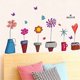 thumbnail image 2 of Wosthever Maceta flor pared pegatina PVC hogar niños habitación calcomanías TV Fondo extraíble comedor papel tapiz Type2 NO2 Wosthever JJ1216-00, 2 of 5