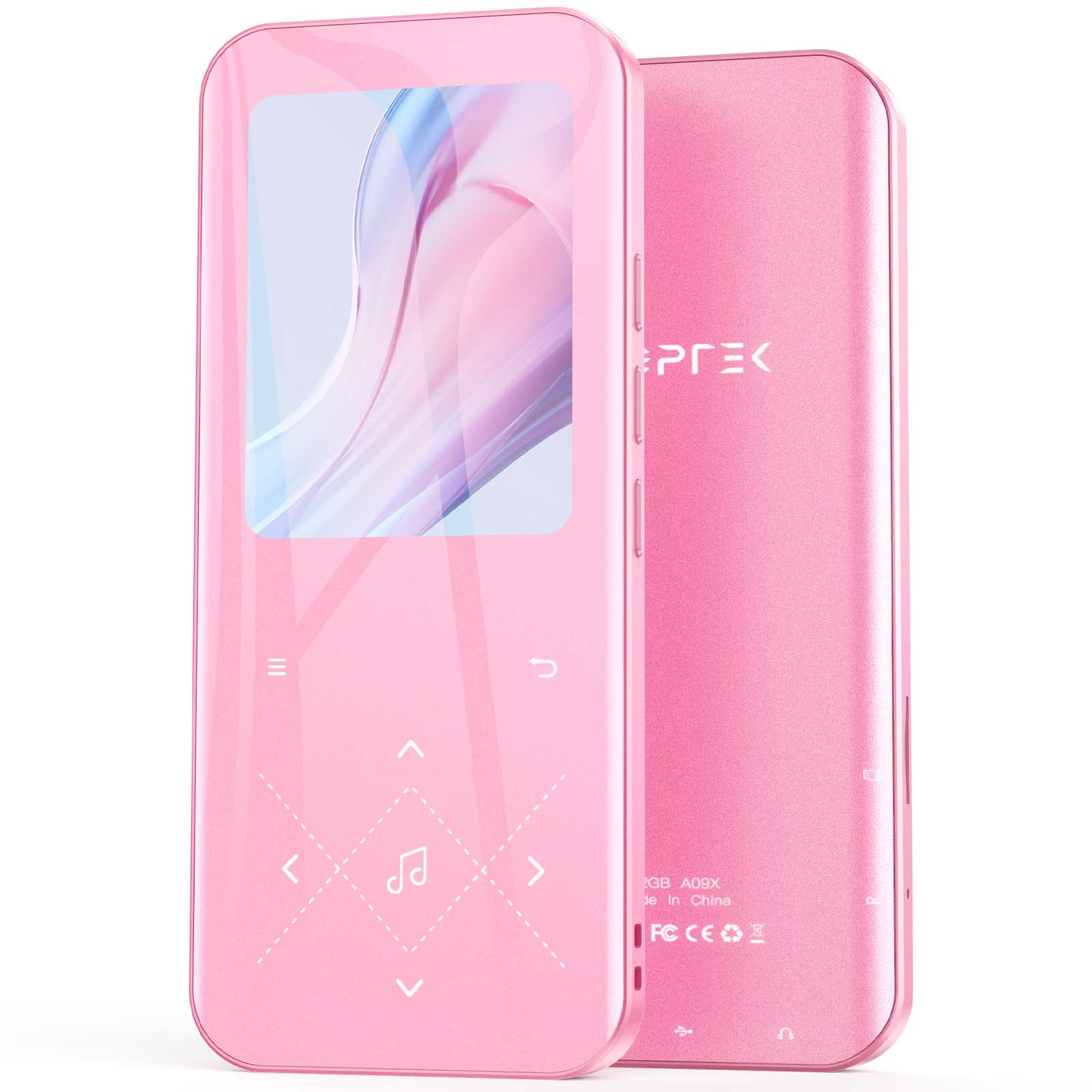 AGPTEK MP3 Player with Bluetooth 5.3, 32GB ModelA09X Pink