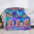 thumbnail image 3 of Bubble Guppies Molly Gil Flannel Blanket Cozy Ultra-Soft Micro Throw Blanket For Bed Sofa Couch Car Office Camping Travel All Season Fleece Blanket 40"x30", 3 of 8