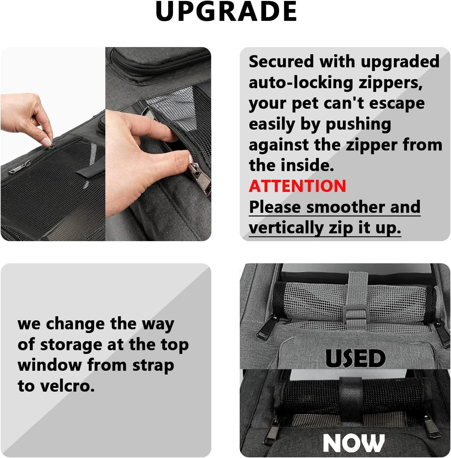Pet Carrier for Large and Medium Cats, Soft-Sided Pet Carrier for Big Medium Cats and Puppy Dog Carriers Cat Carriers, Pet Privacy Protection Travel Carrier