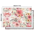 thumbnail image 5 of Pioneer Flower Floral Print Pattern Summer Placemats Table Placemats Set Of 6-Linen Kitchen Washable Placemats Table Mats 12x18 Inch Non-Slip Heat Resistant, 5 of 5