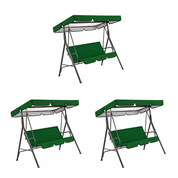 Toystoory Columpio para 3 personas, cubierta de asiento , toldo para sombra de sol, patio, hamaca para césped, accesorios de toldo de repuesto a Type1 NO1