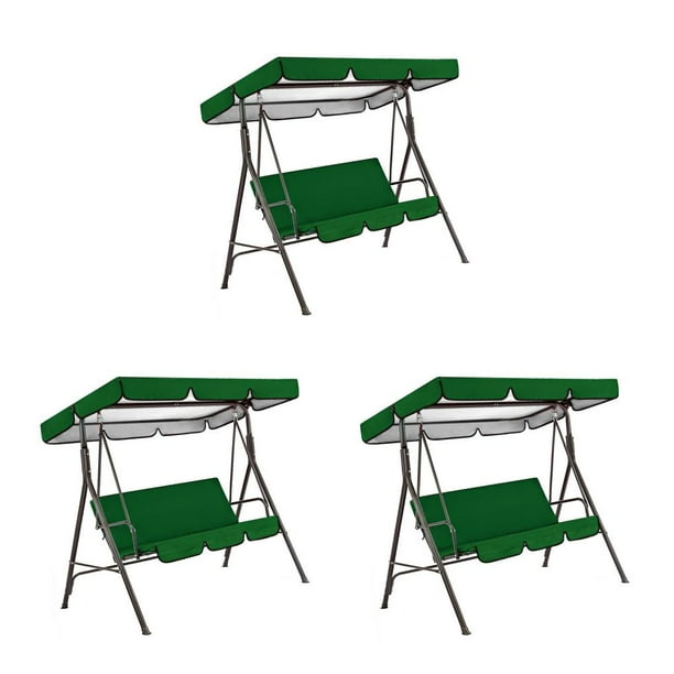 Toystoory Columpio para 3 personas, cubierta de asiento , toldo para sombra de sol, patio, hamaca para césped, accesorios de toldo de repuesto a Type1 NO1