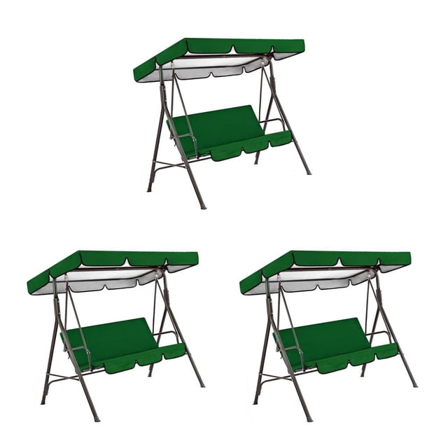 Toystoory Columpio para 3 personas, cubierta de asiento , toldo para sombra de sol, patio, hamaca para césped, accesorios de toldo de repuesto a Type1 NO1
