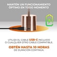 thumbnail image 3 of Tecnolite - Lámpara de Mesa LED 3 W Portátil, Recargable, Luz Blanca Ajustable y Atenuable Táctil, Lámpara Interior para Restaurante, 3 of 8