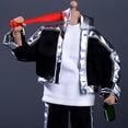 thumbnail image 4 of HILABEE Manteau Figurine d'Action Réaliste 6 Pouces pour Homme Modèle Cosplay Noir argent, 4 of 8