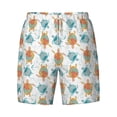 thumbnail image 4 of Lsque Mens Swim Trunks Sea Turtle Pattern - Bathing Suit Compression Liner - Beach Swim Shorts Swimwear - (S-3XL) - Stretch Quick Dry -Medium, 4 of 9