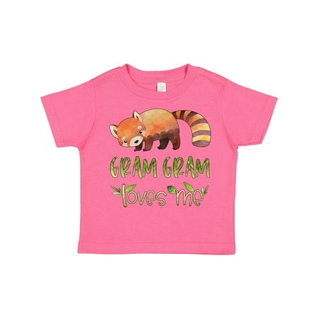 

Inktastic Gram Gram Loves Me Cute Red Panda Gift Toddler Boy or Toddler Girl T-Shirt
