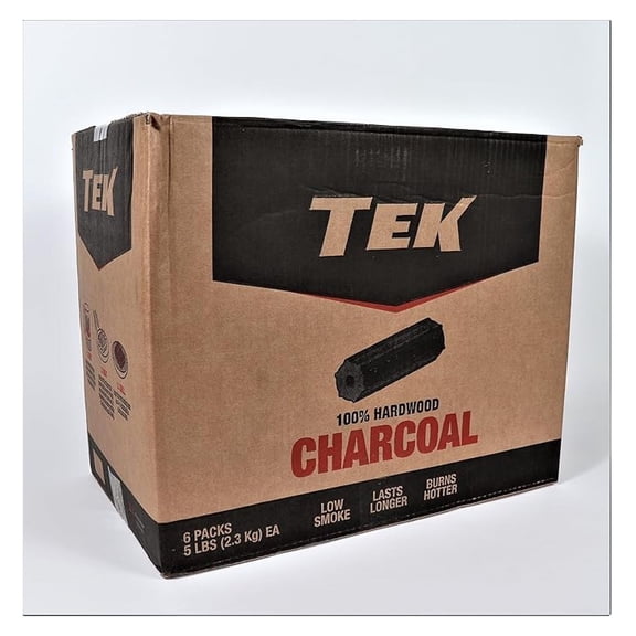 Premium Natural Hardwood Charcoal, Log Style (30 LBS)