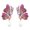 Pink, variant on Butterfly Insect Earrings, Pearl Butterfly Dangle Earrings for Women, Bohemian Butterfly Wing Statement Earrings, Butterfly Animal Drop Earrings for Ladies Boho Jewelry