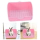 thumbnail image 5 of Caja de Arena para Conejos, Entrenador de Inodoro, Bandeja para Mascotas con Orinal de Rejilla para Chinchilla, Hámster, Conejo, Suministros, Accesori Rosado Colco bandeja de arena para conejos, 5 of 8