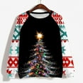 thumbnail image 4 of EchfiProm Christmas Sweatshirts for Women Pullover Crewneck Sweatshirt Hoodless Cute Xmas Santa Print Long Sleeve Ladies Tops, 4 of 4