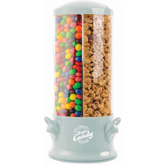 Handy Gourmet Original Triple Candy Machine-Fun Candy & Nut Dispenser-New & Improved (Sage Green), Standard (JBJB8450SG)