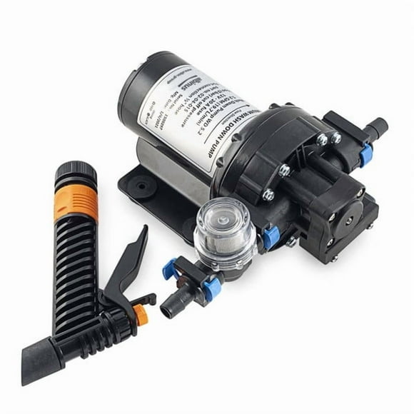 Albin Pompe de Lavage de Bateau 02-04-015 WD500-Premium Série 5; Diaphragme; 5.2 Gallons par Minute; Port d'Entrée/sortie 1/2 Pouce; 12 Volts; Coupure de Pression de 5 Bars