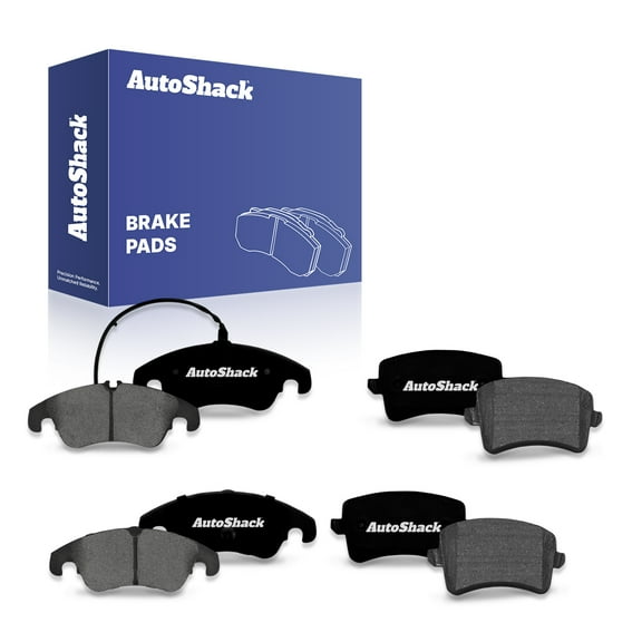 AutoShack Front & Rear Premium Ceramic Brake Pad Set Replacement for 2014-2017 Audi Q5 2009-2016 Audi A4 8-PC